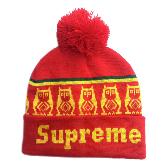 Bonnet SUPREME [Rouge/Jaune] - Cliquez sur l'image pour la fermer
